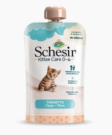 image of Schesir Kitten Care Wet Food For Kittens - Tuna Cream